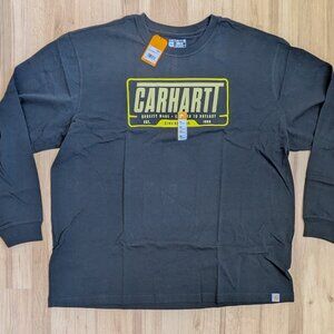 NWT Carhartt Force Relaxed Fit Graphic Pocket T-Shirt Black Neon Logo XXL
